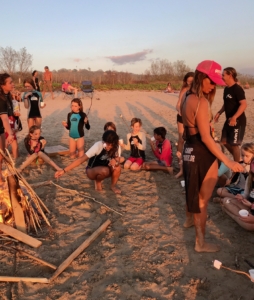 kids on beach at Nosara