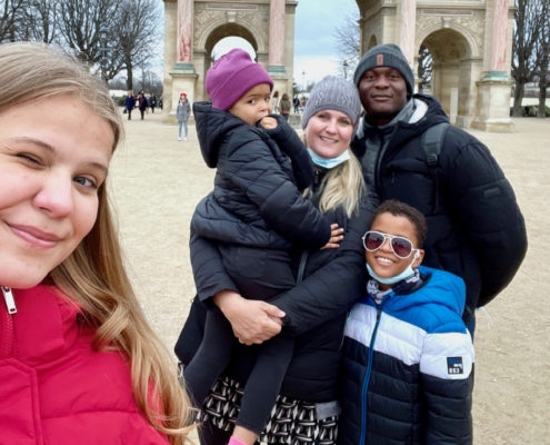 Diop family in Paris, worldschooling family