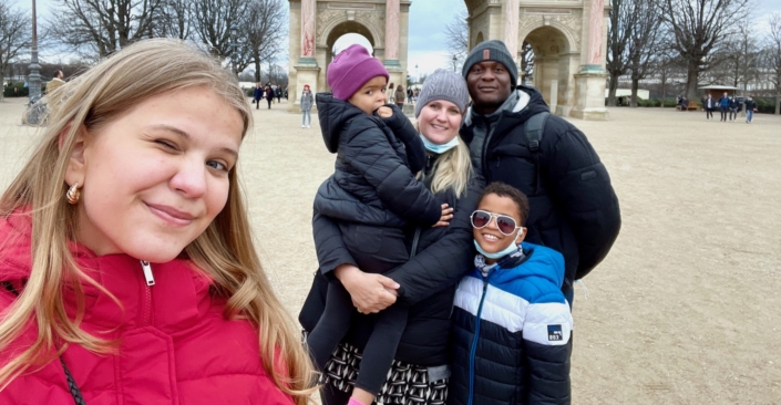 Diop family in Paris, worldschooling family