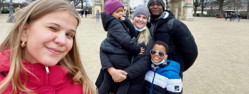 Diop family in Paris, worldschooling family