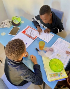 world schooling boys in Senegal