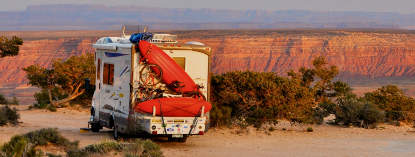 RV parked in Utah