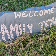 Family Tent sign, blog post roundup, destinations