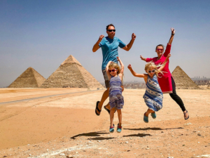 Fernweh families, world schooling, family travel egypt, kyla hunter