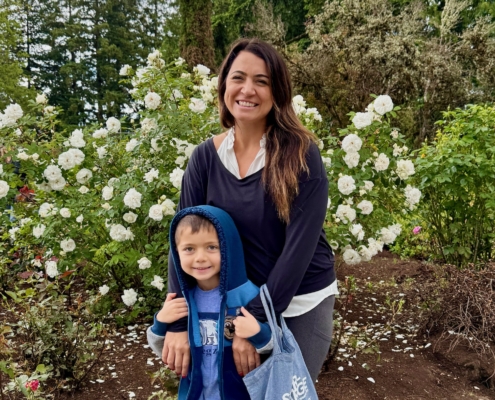 Worldschooling in the Portland, Oregon Rose Garden