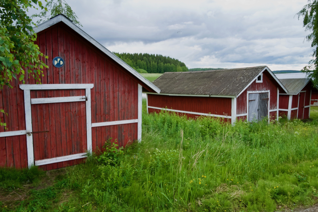 Tampere red barns in Finland