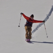 Digital Nomadism, skier on powder